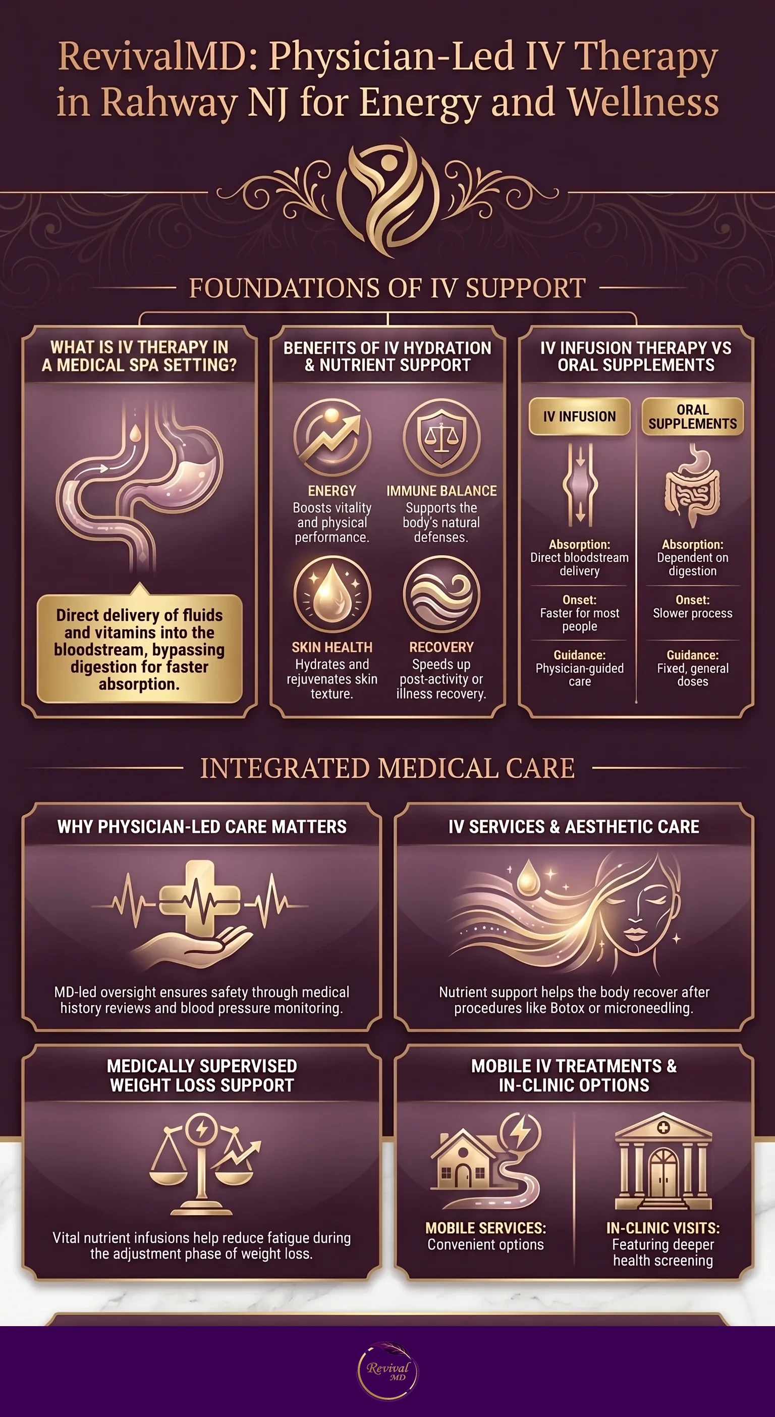 IV Support and Overall Wellness infographic